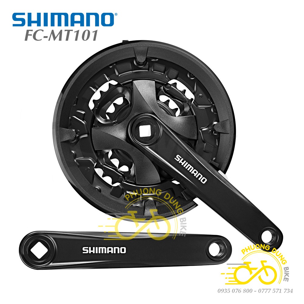 Đùi dĩa xe đạp Shimano FC-MT101 22-32-44T - Hàng chính Hãng