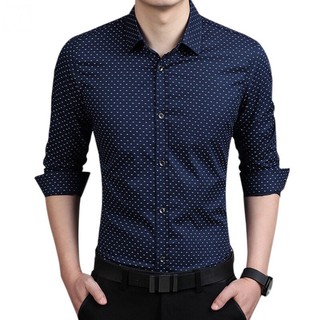 Áo sơ mi họa tiết  chấm bi
