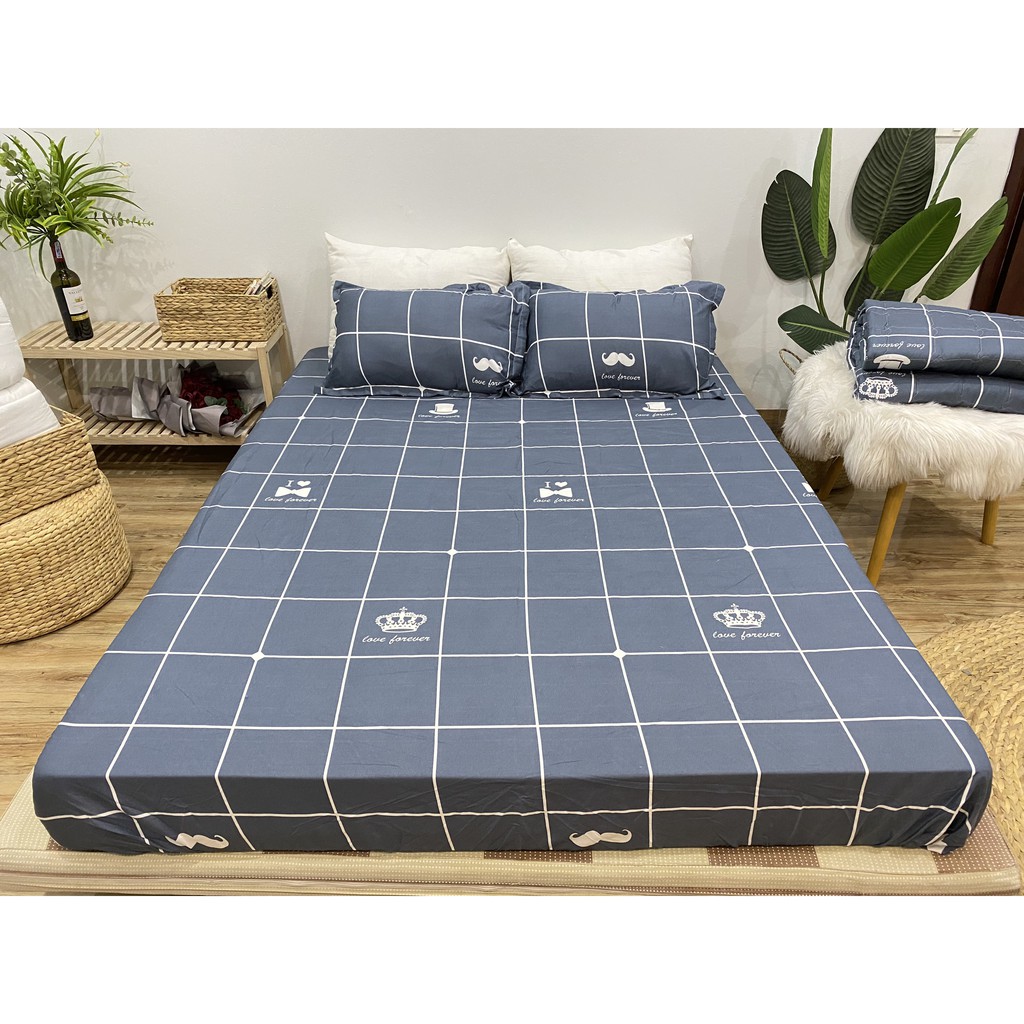 SET GA CHUN VÀ 2 VỎ GỐI NẰM COTTON POLY NGOCANHBEDDING HOT NHẤT HÈ 2021 MẪU VƯƠNG MIỆN