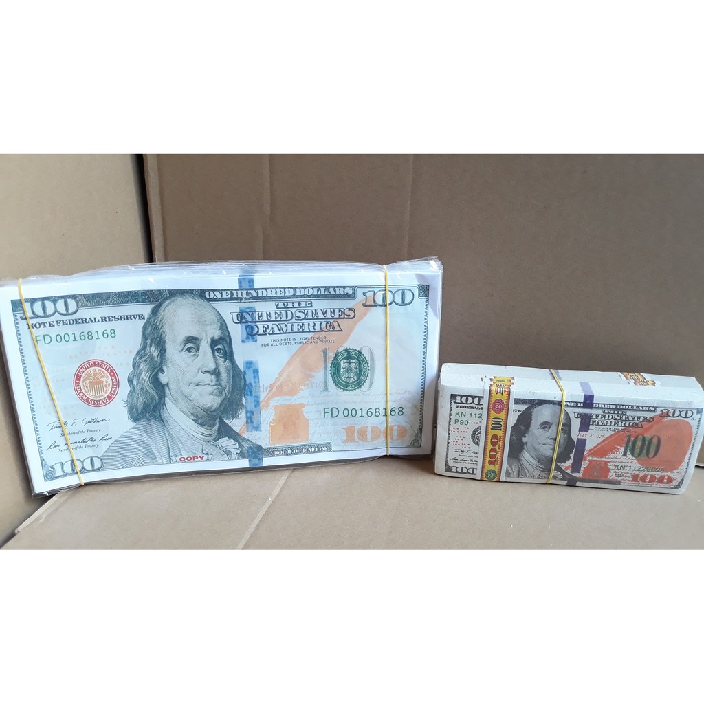 Tiền Đô Mỹ Lớn/nhỏ Vàng Mã Giấy Cao Cấp Đồ Thờ Cúng Thiên Lộc - Bó 10 Xấp