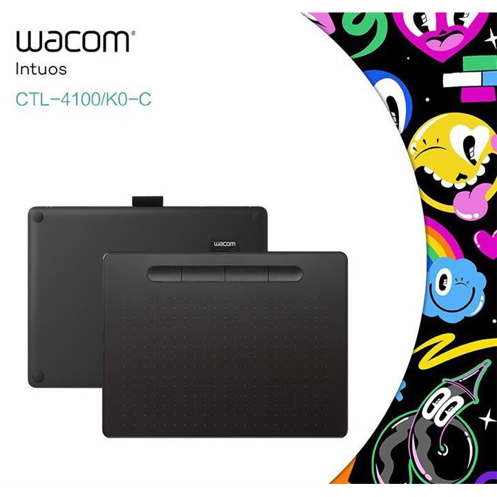 BẢNG VẼ ĐIỆN TỬ THÔNG MINH DÙNG CHO ĐIỆN THOẠI, MÁY TÍNH BẢNG, LAPTOP, PC WACOM INTUOS CTL-4100/K0-C