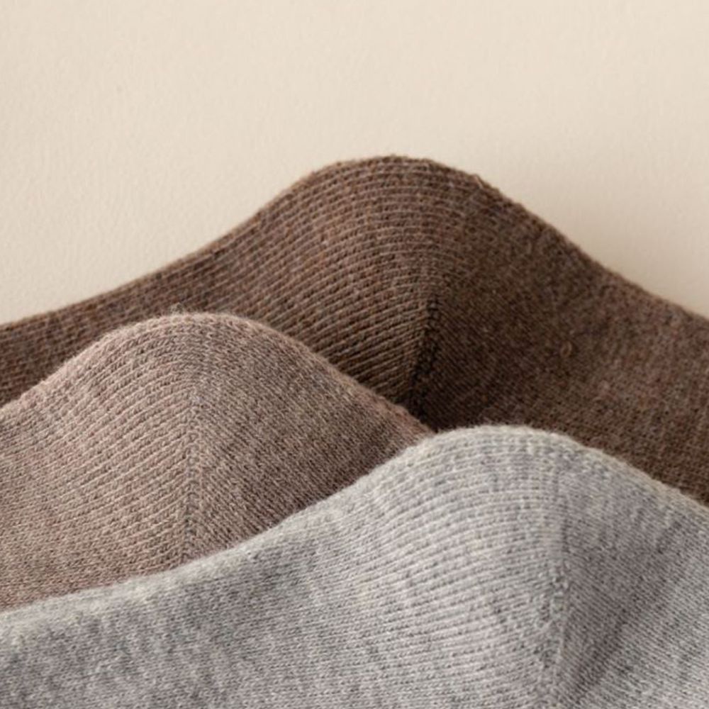 Tất ống cao dày dặn thoáng khí màu sắc đơn giản phong cách đường phố Hàn Quốc dành cho nữ