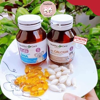 Viên uống dha và canxi bổ sung omega-3 cho trí não bé từ 4 tháng tuối healthy care kids high strength dha úc