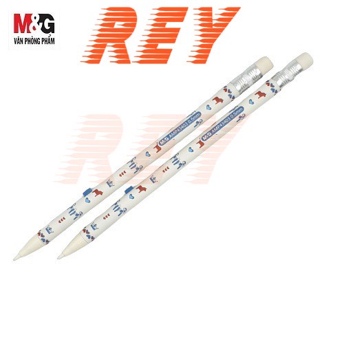 COMBO 2 cây bút chì bấm xoay tự động M&G AMP43403 ngòi 0.5mm