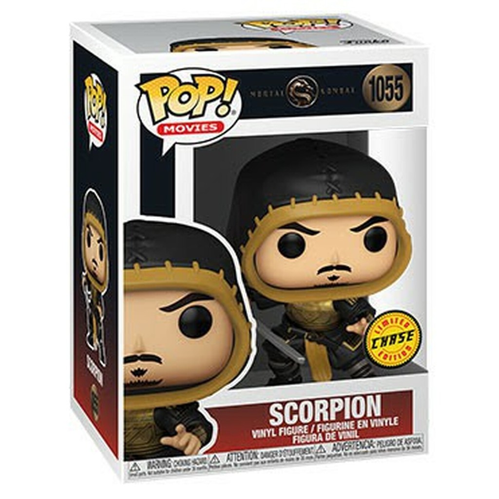 Đồ chơi mô hình funko pop 1055 Scorpion (Unmasked) Chase - Mortal Kombat