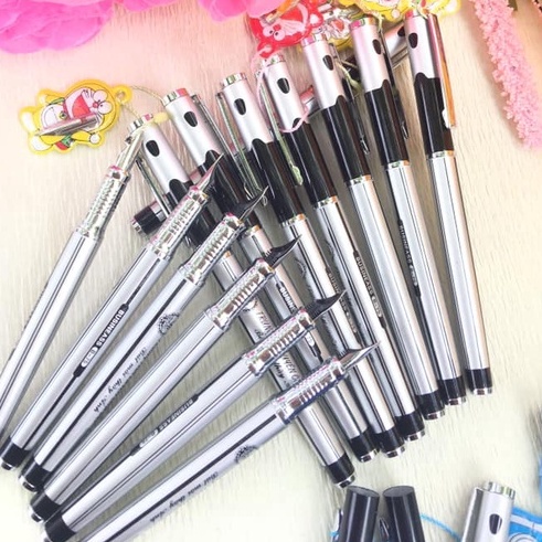 Bút luyện viết chữ đẹp Thầy Ánh B75-Vỏ nhôm, tạo nét thanh nét đậm, ngòi trơn, tặng 1ngòi