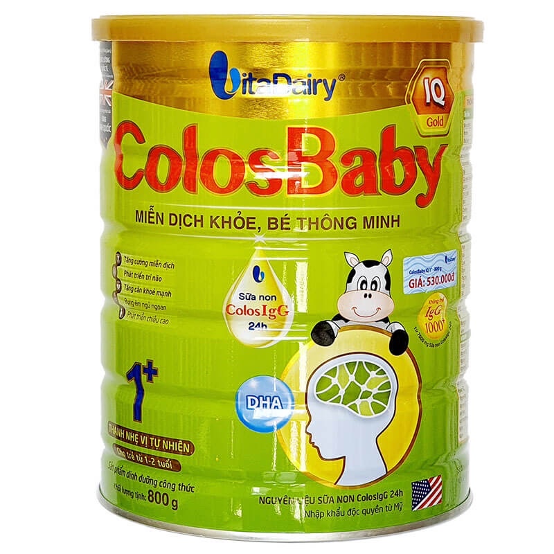 Sữa COLOSBABY IQ GOLD 1+ 800gr  Date mới nhất