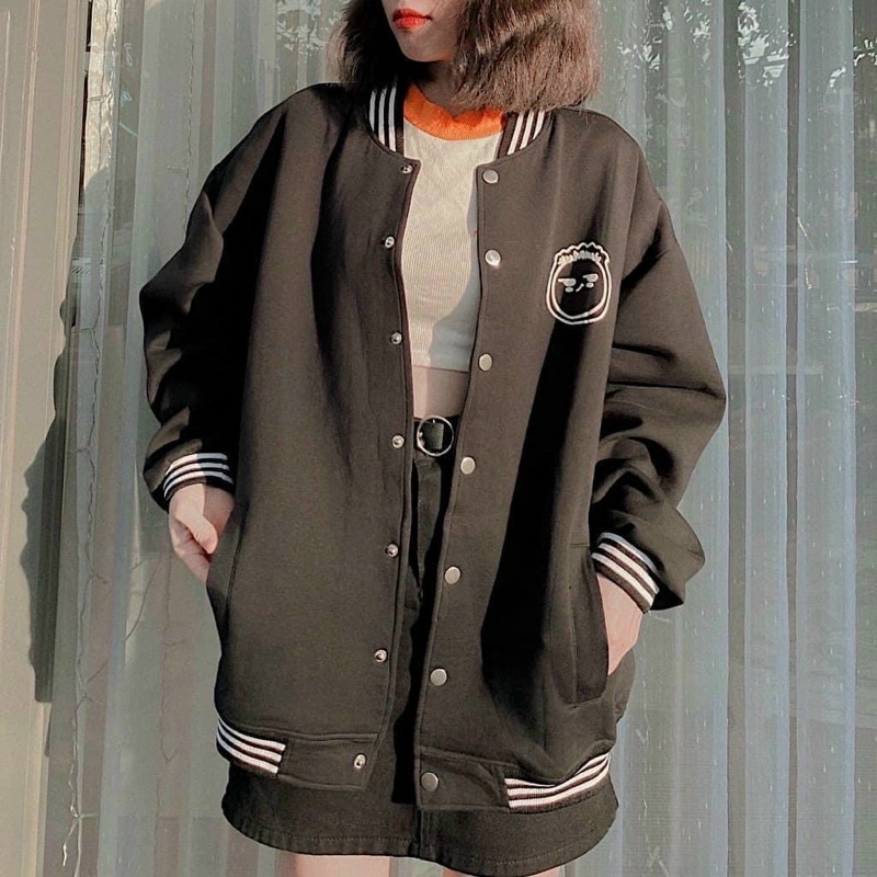 Áo Khoác BOMBER Moon.D_Unisex 2 Màu Nỉ Bông Dày Dặn Form Ulzzang ⚡️ Ảnh Thật 100%_Siêu Hot 🔥 | BigBuy360 - bigbuy360.vn