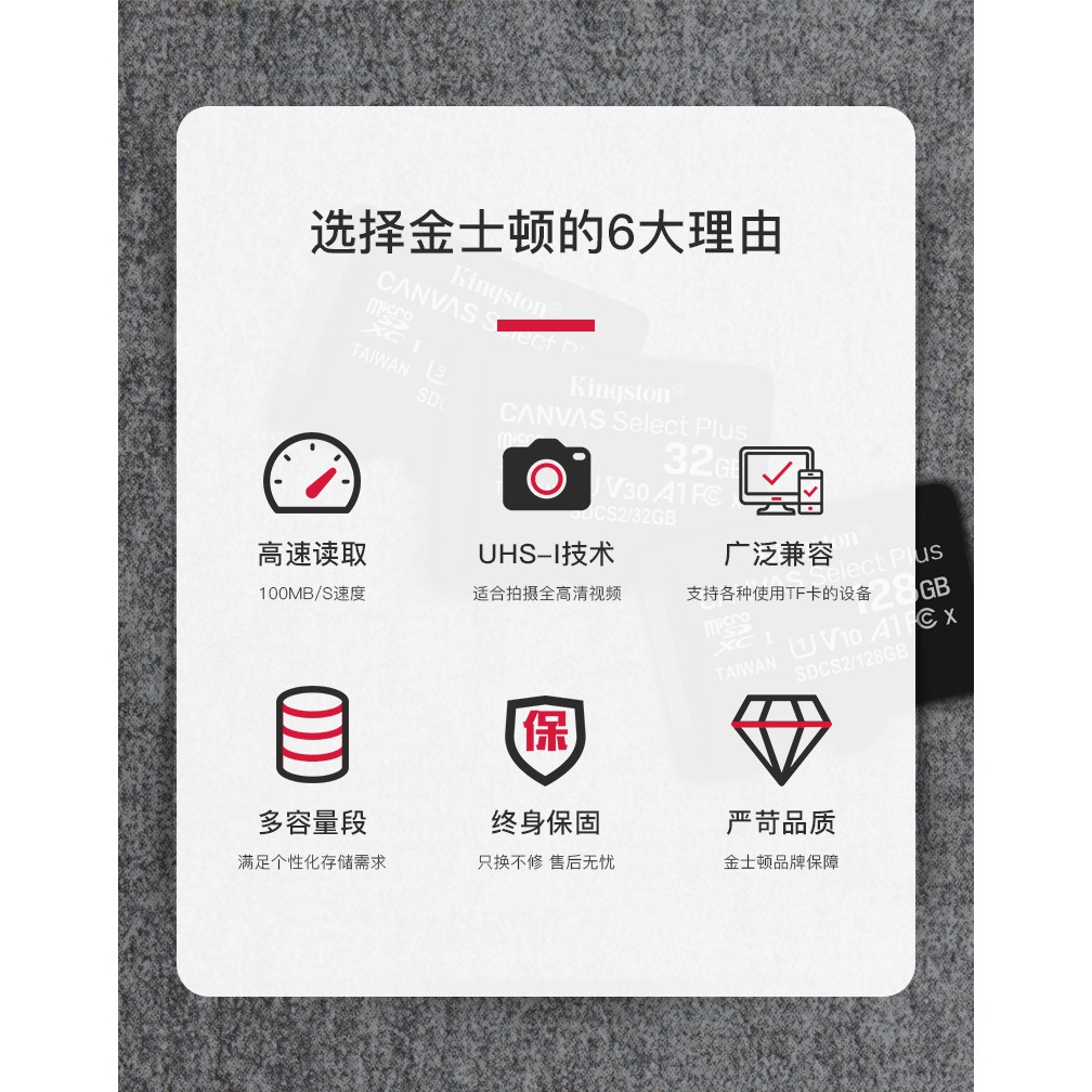 Thẻ Nhớ Tf Kingston 128g 100mb / S | BigBuy360 - bigbuy360.vn