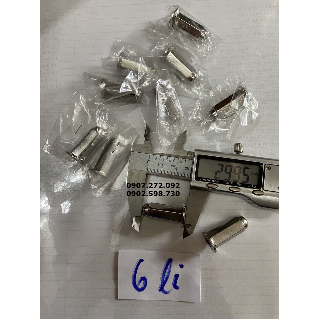 Ốc đầu cổ pô inox 304 6li 7li 8li  dành cho xe máy - moto