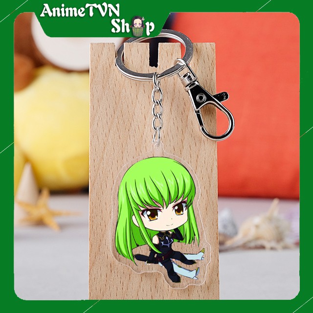 Móc khoá Mica dây xịn anime Code Geass: Hangyaku No Lelouch - Nhựa Cứng Acrylic In 2 mặt sắc nét ( ảnh thật )