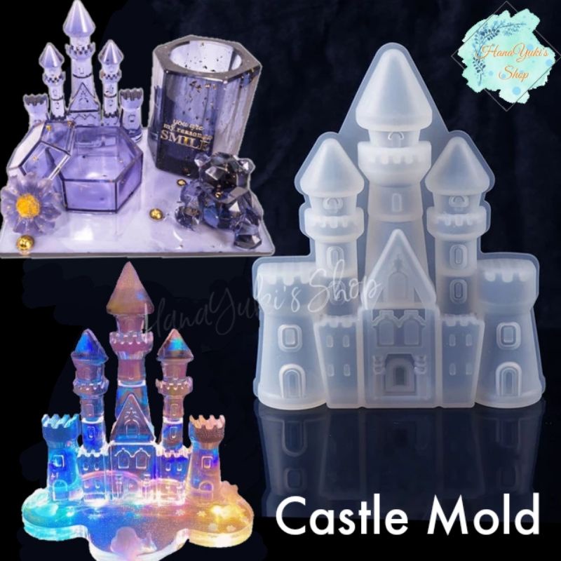 Khuôn lâu đài - Castle Mold - sử dụng trong nghệ thuật sáng tạo Resin, Jesmonite...