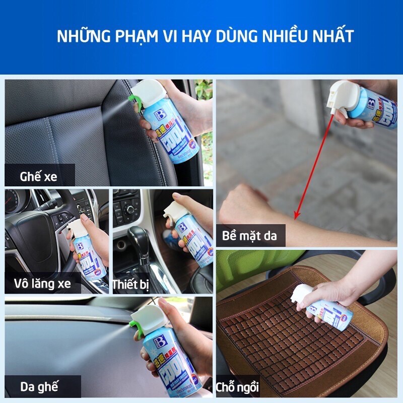 HOT BÌNH XỊT LÀM LẠNH NHANH CHO XE MÁY , Ô TÔ , CƠ THỂ