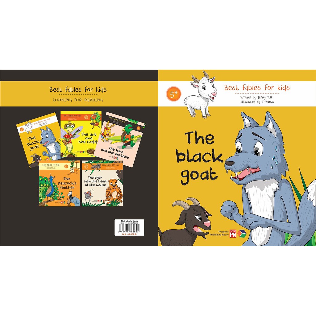 Sách - Truyện tranh đơn ngữ cho thiếu nhi the black goat ( best fables for kids) - 2608190716152