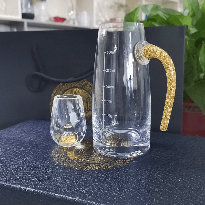 Hot hot - Bộ ly rượu Million Golden tuyệt tác Pha Lê 24K