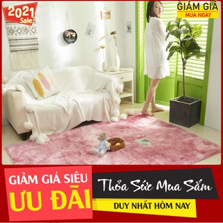 Thảm lông loang cao cấp 1m6x2m,màu mới 2020,hồng loang