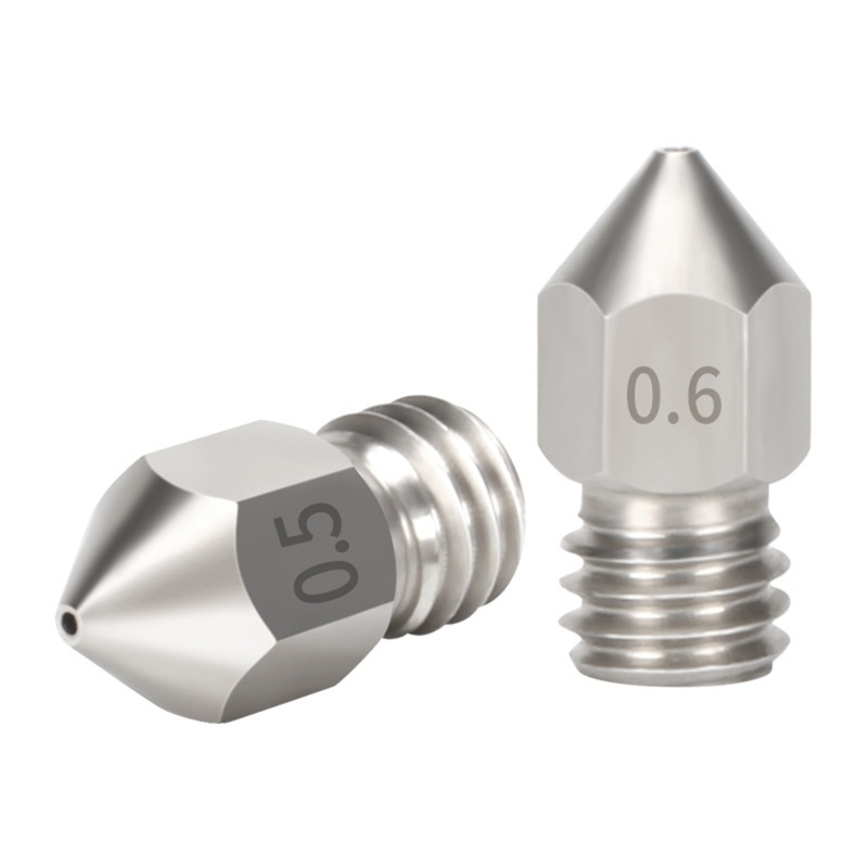 Set 10 Vòi Phun MK8 M6 Sợi Nhỏ 1 75mm Đầu Phun 3 5 0 2 0 3 0 4 0 5 0 6 0 8 1 0mm Cho Máy In 3D