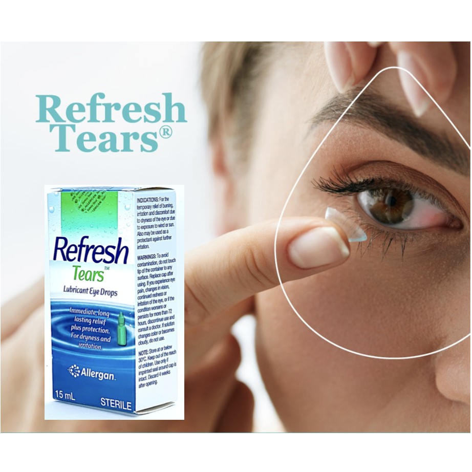 REFRESH TEARS - DUNG DỊCH NHỎ LÀM TRƠN MẮT 15ml- Minpharmacy