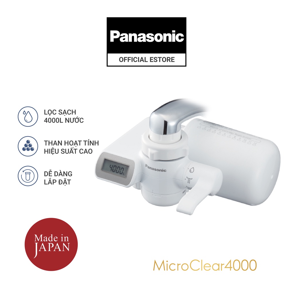Máy lọc nước tại vòi Panasonic MicroClear TK-CJ600-ZVN - 4000L nước sạch – made in Japan