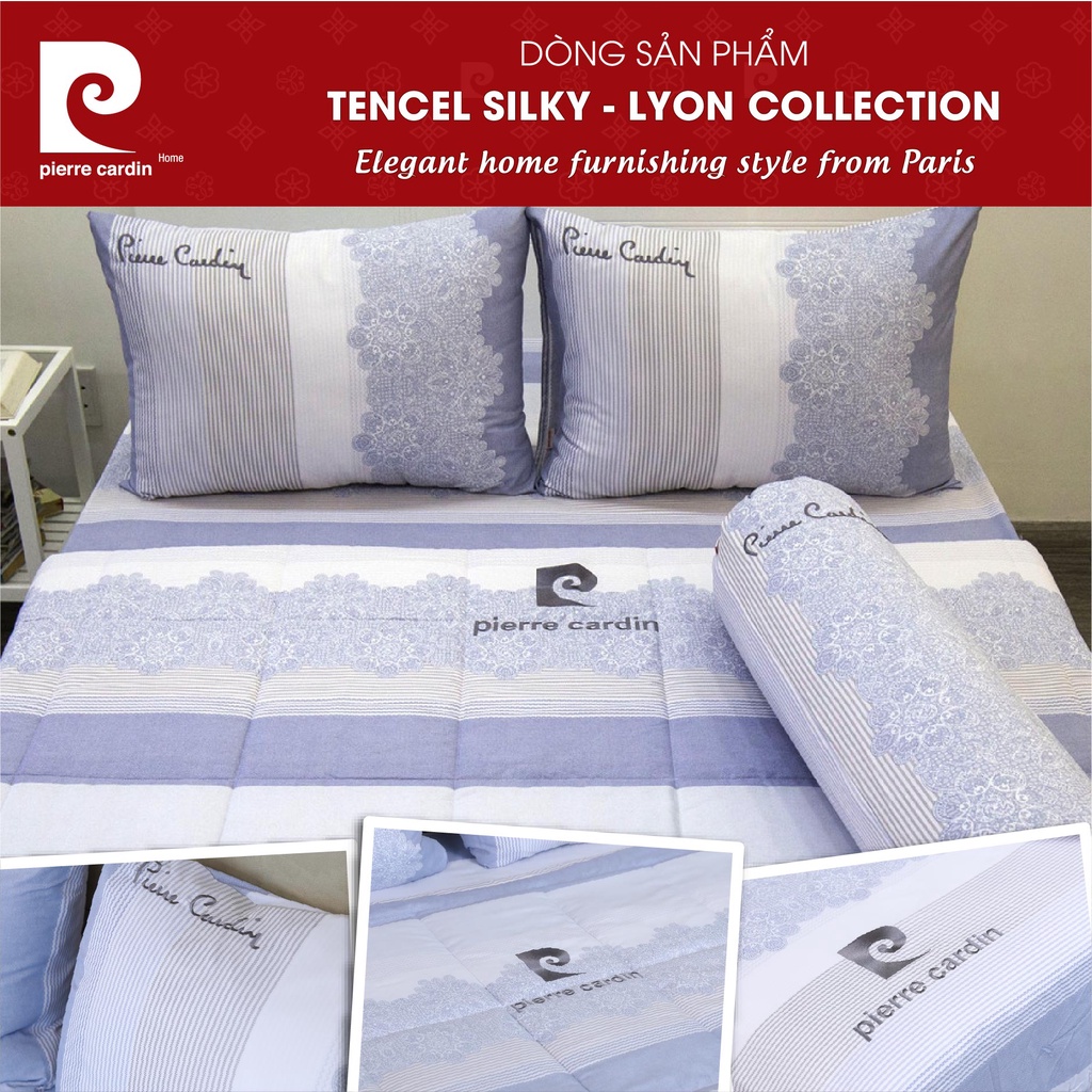 Vỏ áo gối chất liệu Tencel 50x70cm - An toàn cho làn da - Pierre Cardin