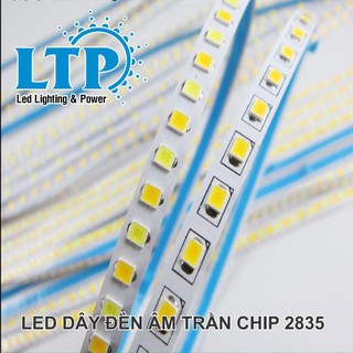 Dây Led Đèn Âm Trần Siêu Mỏng Chip 2835 loại tròn - Ánh Sáng Vàng / Trắng (3500K-6500K)