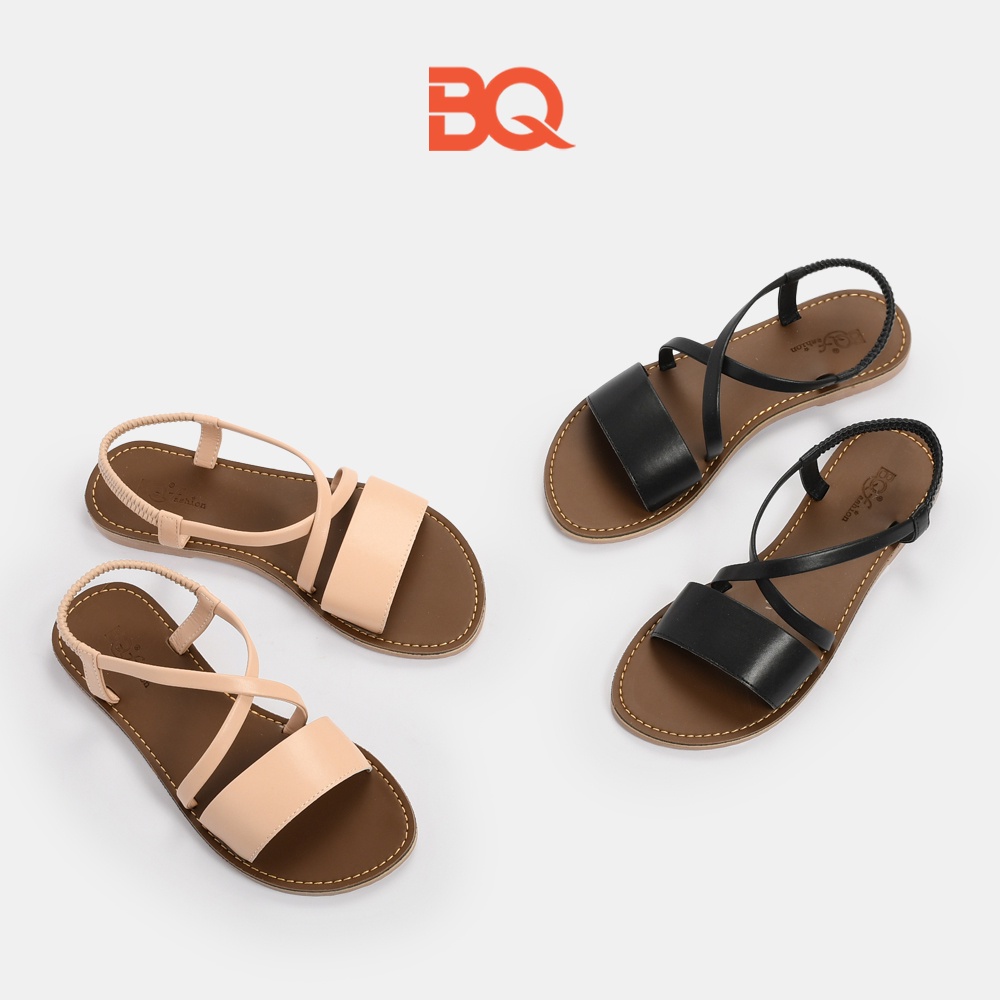 [Mã BMLTA50 giảm đến 50K đơn 99K] Giày sandal nữ đẹp quai ngang đế bệt SD BQ06