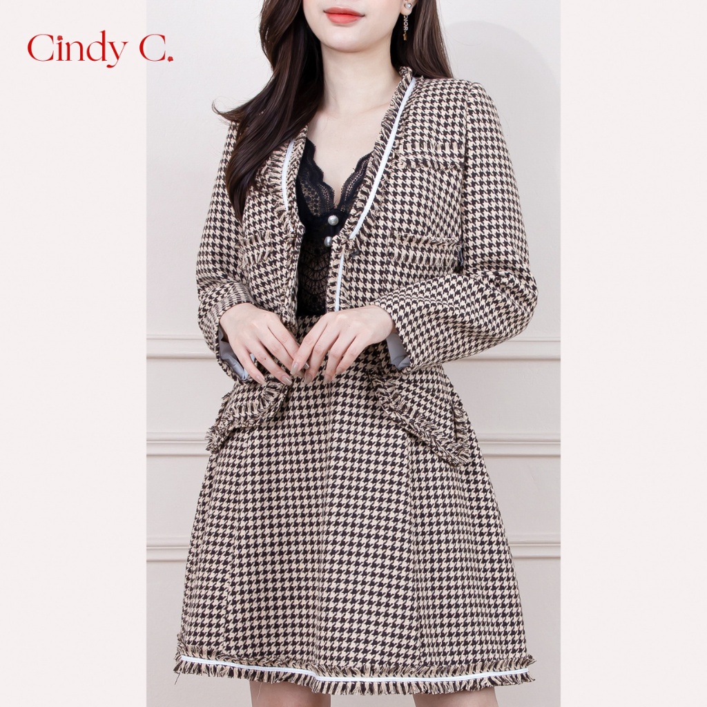 Áo khoác Lancelot CNDY C chất liệu dạ Tweed thanh lịch sang trọng 724