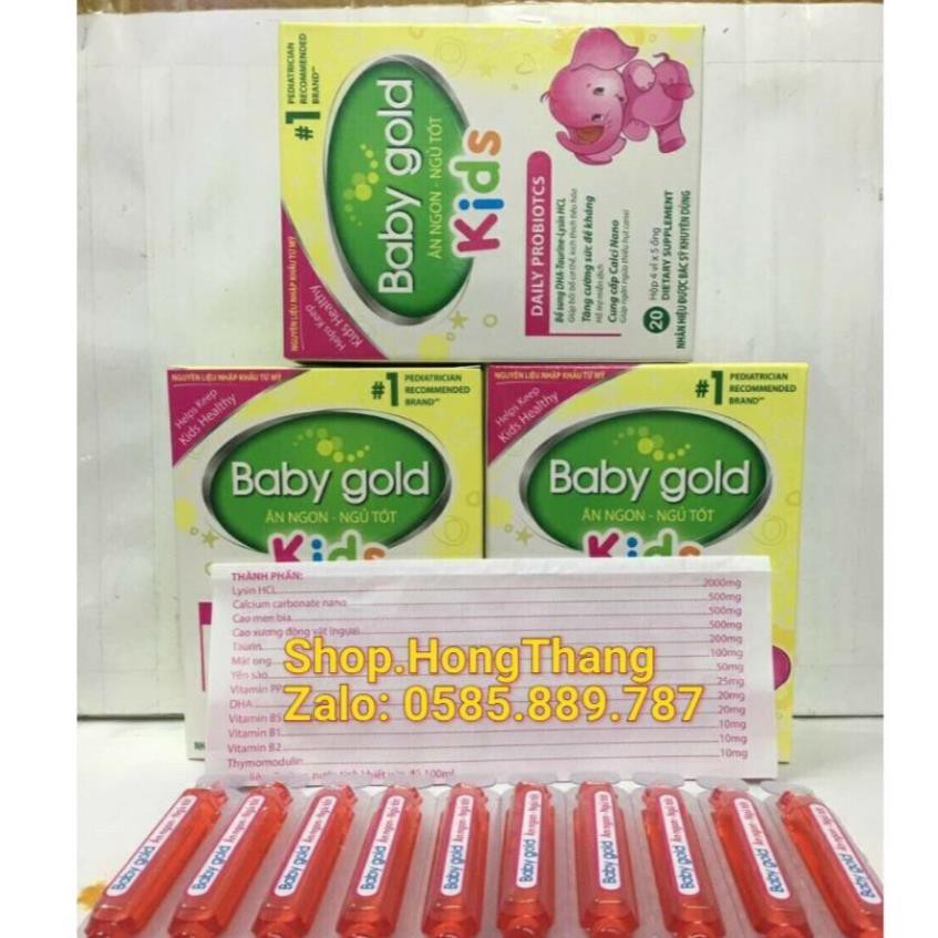 Baby gold kids giúp bé ăn ngon, bé kén ăn chậm lớn, tiêu hoá khoẻ trẻ ăn ngon