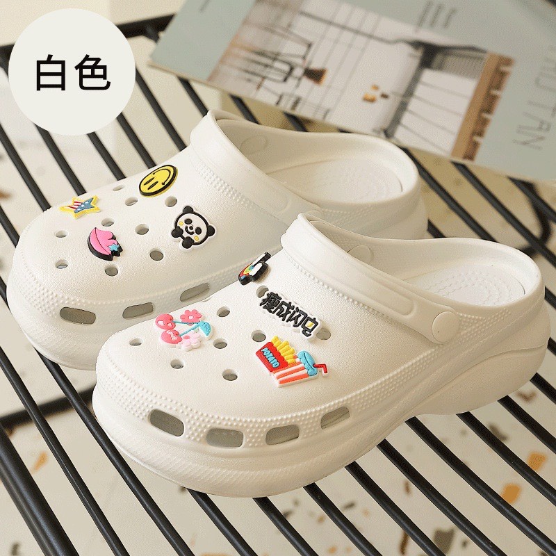 Dép bánh mì cross nữ đế cao SUNNY kèm Sticker cao 6 CM, dép sục nữ hot.Dream2021