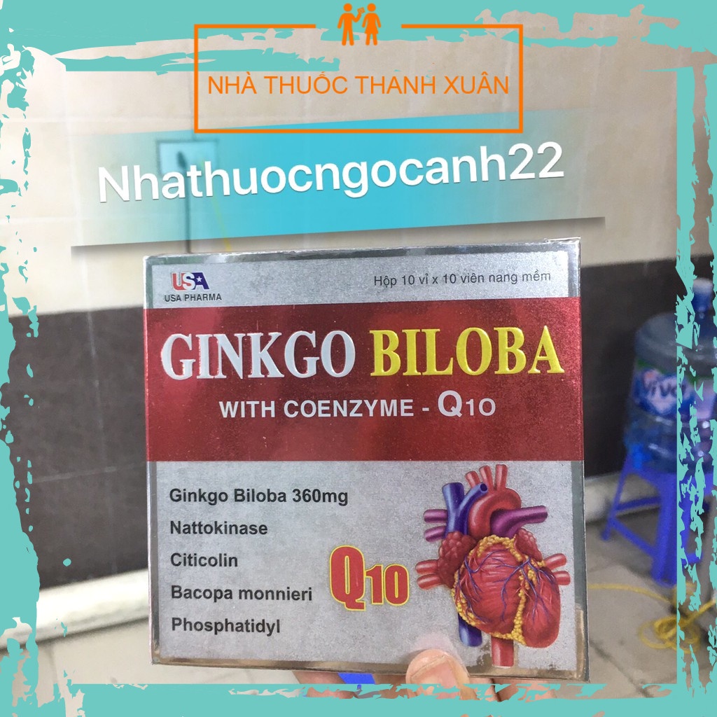 (CHÍNH HÃNG)Viên bổ não Ginkgo Biloba Q10 đỏ