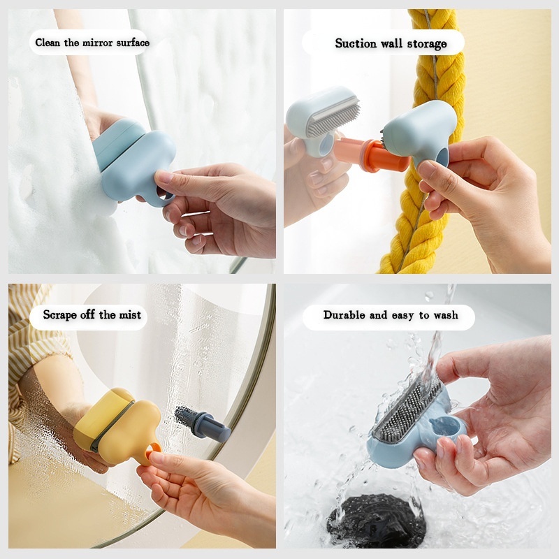 Dụng Cụ Lau Kính Hai Trong Một Hình Chữ T Nhỏ Gọn Tiện Dụng