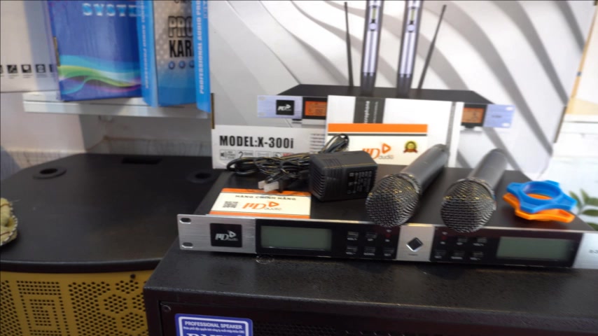 Micro Không Dây MD 300i Cao Cấp,Chế Độ Tự Ngắt,Tặng Kèm khay sạc pin tiểu 4 viên pin gắn mic doublepow 1200mah c | BigBuy360 - bigbuy360.vn