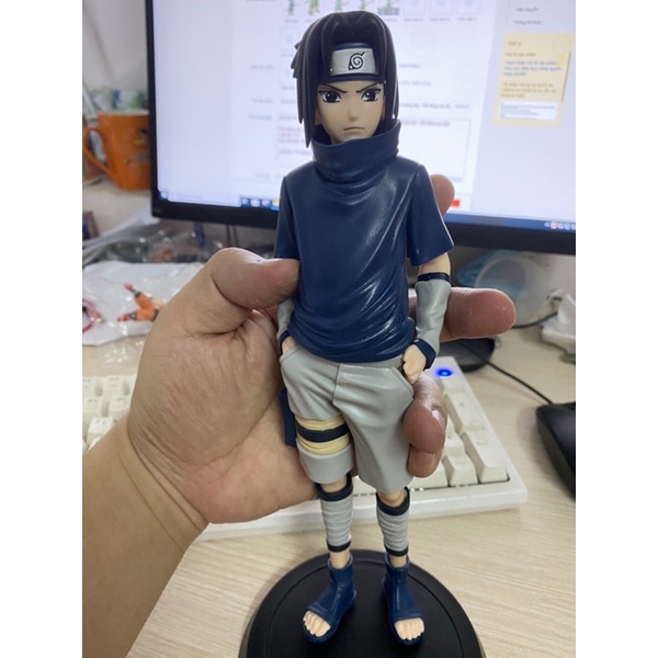 Naruto - Sasuke mô hình nhân vật cao trang trí để bàn cao 25-26CM