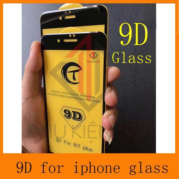 Kính cường lực 9D full màn hình Iphone 7 Plus ( màu đen)