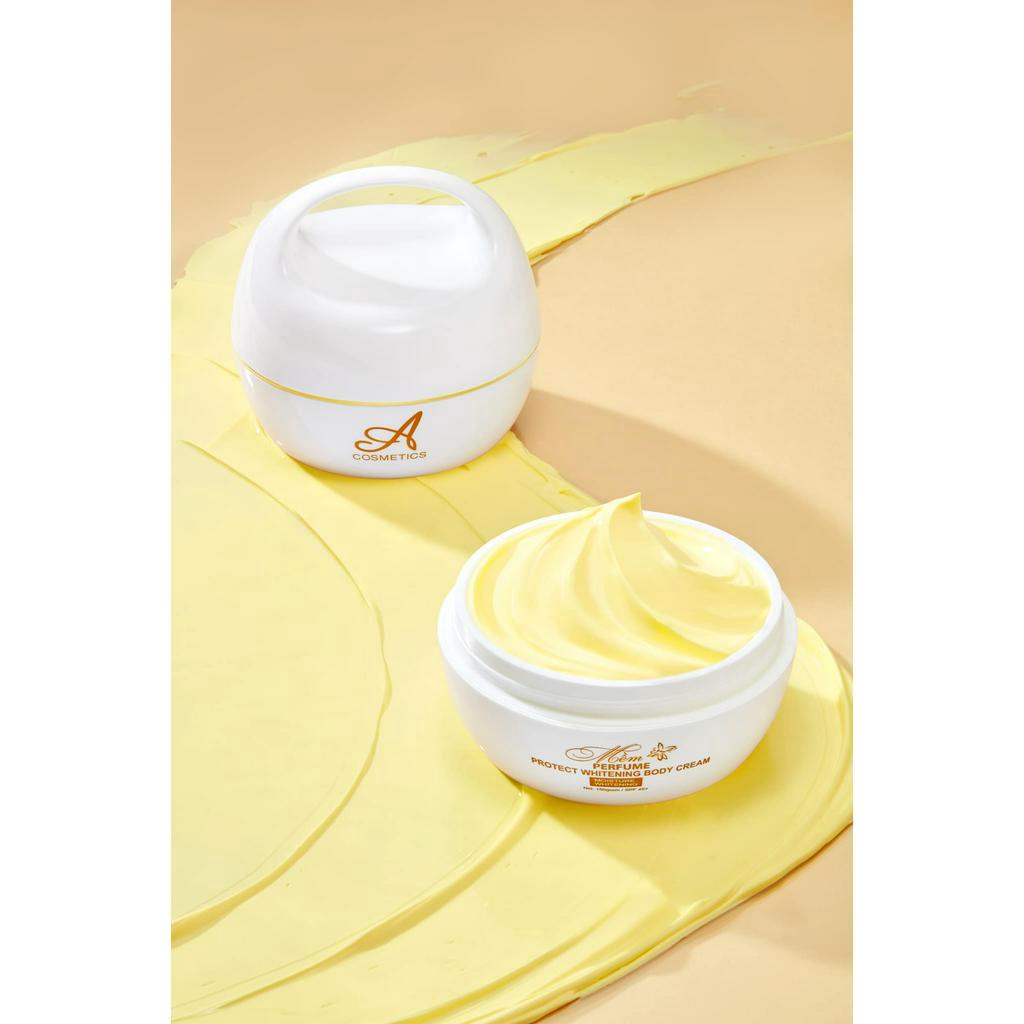 Kem trắng da body Mềm A COSMETIC, dưỡng trắng da body hương nước hoa mẫu mới 2023