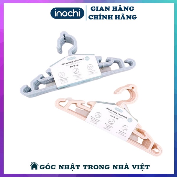 [Set 10 Chiêc] Móc Phơi Đồ Trẻ Sơ Sinh Tiêu Chuẩn Nhật,Móc Phơi Quần Áo Trẻ Em Hara 185