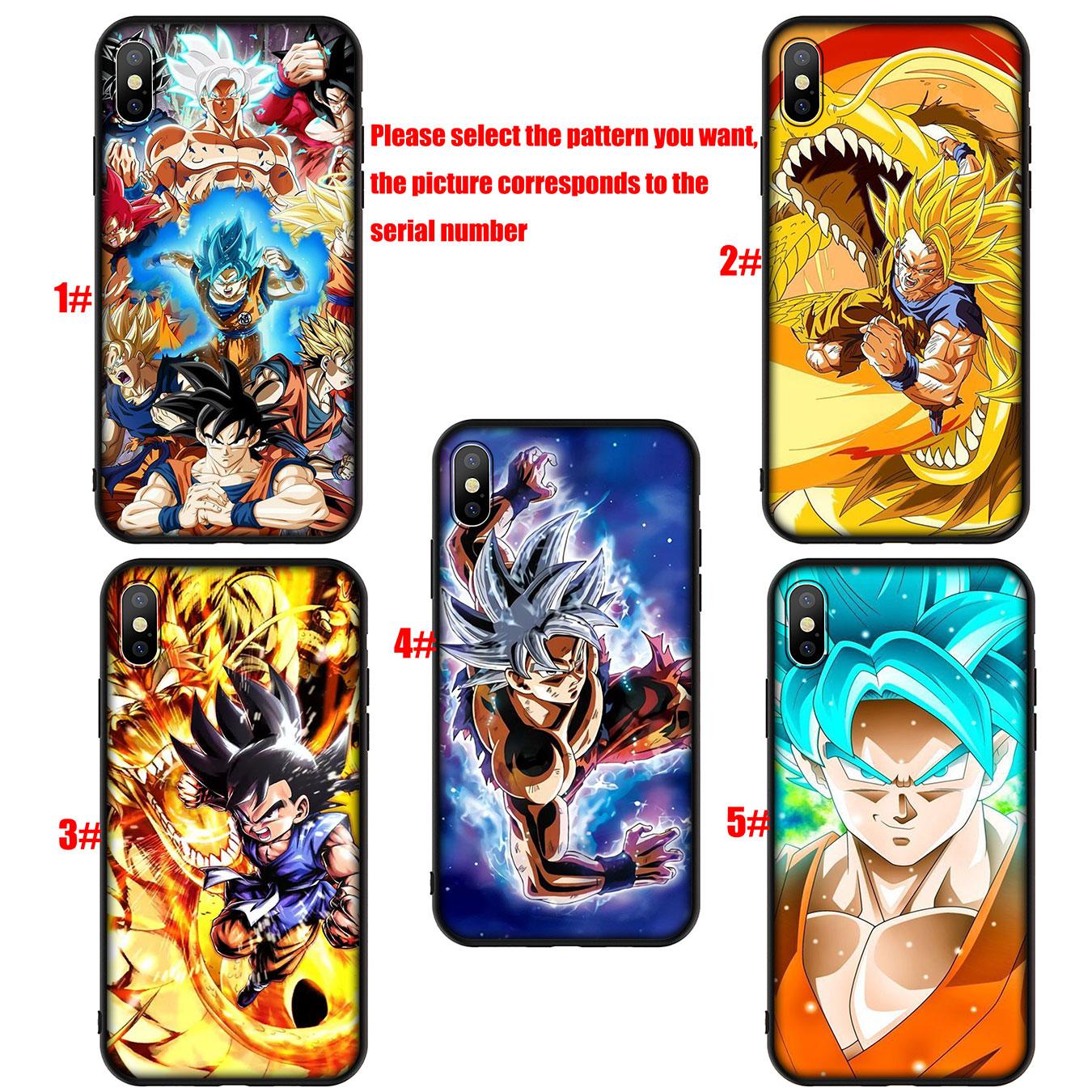 Ốp điện thoại silicon mềm hình Goku z 7 Viên Ngọc Rồng cho iPhone 12 Mini 11 Max Pro SE 2020 XR