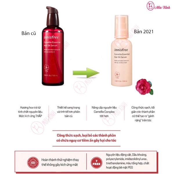 DẦU DƯỠNG TÓC [INNISFREE] Camellia Essential Hair Oil Serum | BigBuy360 - bigbuy360.vn