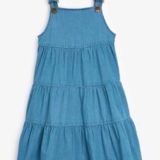 Đầm yếm denim zara bg