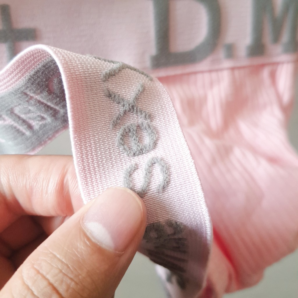 Quần lót nam Jockstrap DM cao cấp - nâng mông thêu chữ - Thun cotton thoáng mát -