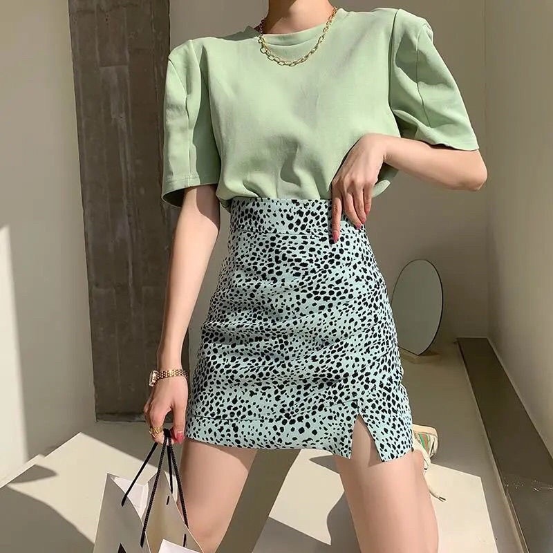 Chân váy chữ A body chấm bi da báo | BigBuy360 - bigbuy360.vn