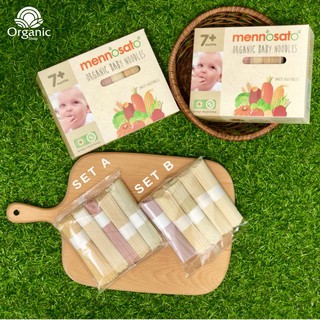 Mì sợi ăn dặm hỗn hợp rau củ hữu cơ cho bé MenNoSato