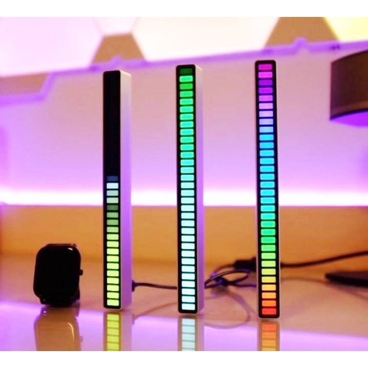 (Mới) Đèn Led Thanh Cảm Biến Theo Nhạc Nguồn 5v Type C Model D08-Rgb