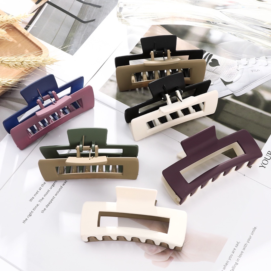 Kẹp tóc nhựa phong cách vintage thời trang cho nữ