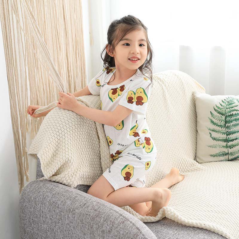 Bộ Đồ Ngắn Tay Cotton Lưới Điều Hòa Cho Bé size 73-130(1-7 tuổi), Đồ Bộ Ngắn Tay Mùa Hè