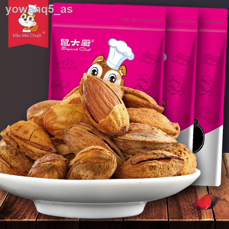 3 túi hạnh nhân tự tay bóc vỏ, snack trái cây sấy khô, các loại hạt và rang, Ba