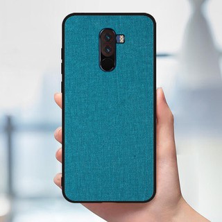 Ốp điện thoại da cứng viền TPU mềm cho Xiaomi Pocophone F1