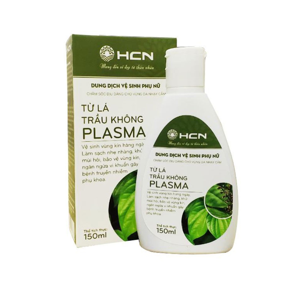 Dung dịch vệ sinh phụ nữ tinh chất lá trầu không PLASMA chai 150ml