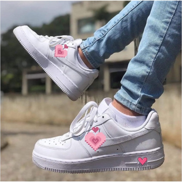 Giày_Nike Trắng AF1 Nam Nữ, Giày_Nike Air Force 1 Trắng Cao Cấp Full Size Nam Nữ Đi Học Hot Trend Full Box Bill
