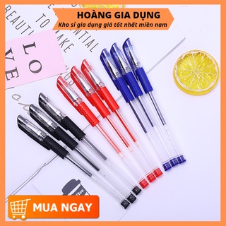 Bút Bi Nước Đen Xanh Đỏ Nhiều Màu Ngòi Nhỏ 0.5mm Cute H160